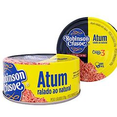 ATUM EM RALADO NATURAL ROBINSON CRUSOE LATA 170G