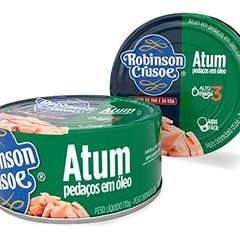 ATUM EM PEDAÇOS ÓLEO ROBINSON CRUSOE LATA 170G