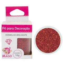 PO P/ DECOR VERMELHO BRILHANTE MAGO 10G