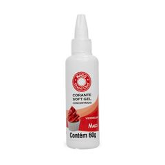CORANTE SOFT GEL VERMELHA 60ML