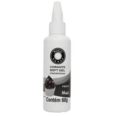 CORANTE SOFT GEL PRETO 60ML