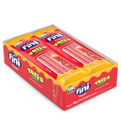 REGALIZ TUBES MORANGO LARANJA AZEDINHOS FINI 12X15G