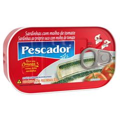 SARDINHA MOLHO TOM PESCADOR 125G