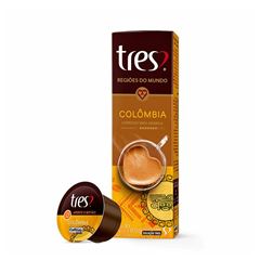 CAPSULA CAFE TRES REG MUNDO COLOMB 10X8G