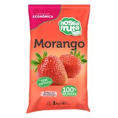 POLPA DE MORANGO NOSSA FRUTA PCT 1KG