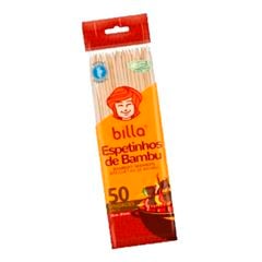 ESPETINHO BAMBU 25CMX4MM BILLA 50UN
