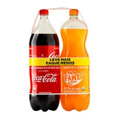 COCA COLA + FANTA LARANJA PET 2L