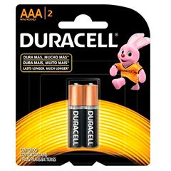 PILHA DURACELL AAA C/2