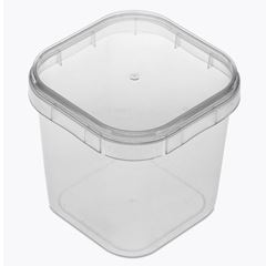 POTE QUADR C/TAMPA 220ML PCT C/10UN
