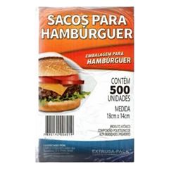 SACO PARA HAMBURGUER EM BOBINA PICOTADA EXTRUSA PACK 500 UN