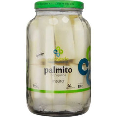 PALMITO DE PUPUNHA EM CONSERVA  INTEIRO 1,8KG CULTIVERDE