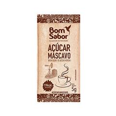 AÇÚCAR MASCAVO SACHÊ BOM SABOR CAIXA 200X5G