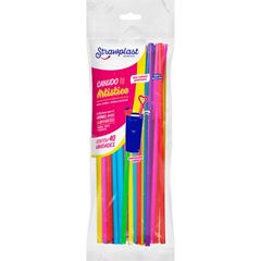 CANUDO ARTÍSTICO FLEX STRAWP 40 UNIDADES