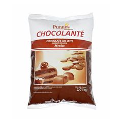 CHOCOLATE AO LEITE MOEDAS CHOCOLANTE PURATOS PACOTE 2,01KG