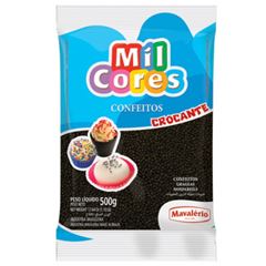 CONFEITO MIÇANGA PRETA NR 0 MIL CORES 500G