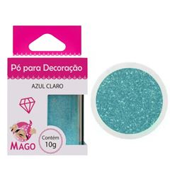 PO P/ DECORACAO AZUL CLARO MAGO 10G