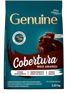 COBERTURA FRACIONADA MEIO AMARGO MOEDAS GENUINE 2,05KG