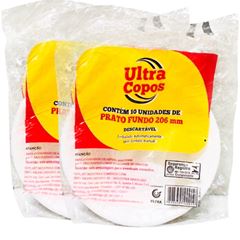 PRATO FUNDO ULTRACOPOS 21CM PCT/10UN