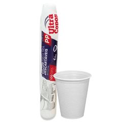 COPO DESC ULTRA PP BRANCO 200ML C/100UN