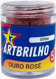 GLITTER OURO ROSE ART BRILHO 5G