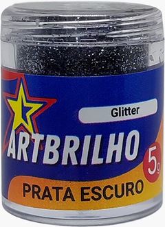GLITTER PRATA ESCURO ART BRILHO 5G