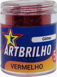 GLITTER VERMELHO ART BRILHO 5G