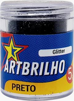 GLITTER PRETO ART BRILHO 5G