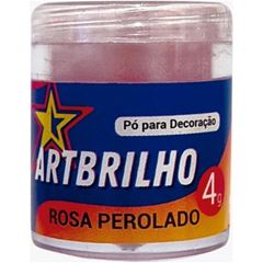 PO DECOR ROSA PEROLADO ART BRILHO12X4G