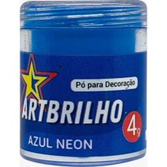 PO DECOR AZUL NEON ART BRILHO 12X4G