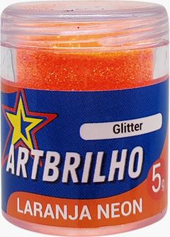 PO DECOR LARANJA NEON ART BRILHO 12X4G