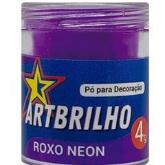 PO DECOR ROXO NEON ART BRILHO 12X4G