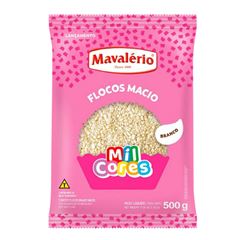 FLOCOS MACIO BRANCO MIL CORES 500G