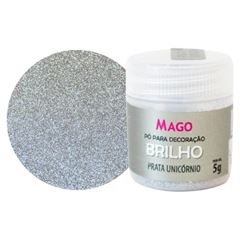 PO P/ DECORACAO PRATA UNICORNIO MAGO 5G 