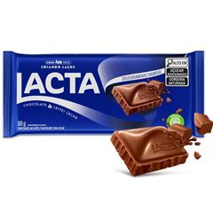 CHOC LACTA AO LEITE 80G