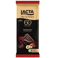 CHOC LACTA 60% CACAU M NUT 85G