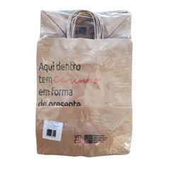 SACOLA M C/IMPRESSAO AQUI TEM CARINHO VINCO 31X26X13 C/25