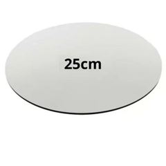 CAKEBOARD 25CM MDF 3MM BRANCO