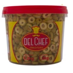 AZEITONA DEL CHEF PRETA FATIADA BD 1,8KG