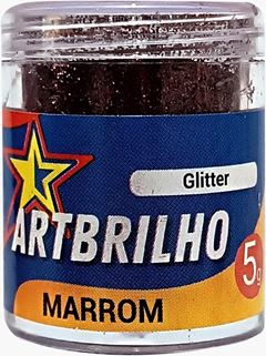 GLITTER MARROM ART BRILHO 5G