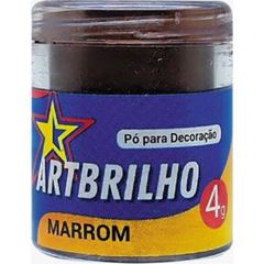 PO P/ DECORACAO MARROM ART BRILHO 4G
