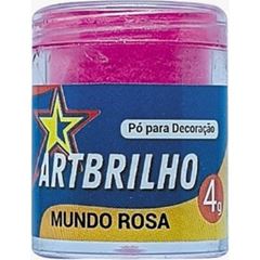 PO P/ DECORACAO MUNDO ROSA ART BRILHO 4G