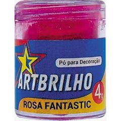 PO P/ DECORACAO ROSA FANTASTIC ART BRILHO 4G