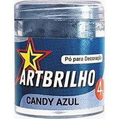 PO P/ DECORACAO CANDY AZUL ART BRILHO 4G