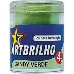 PO P/ DECORACAO CANDY VERDE ART BRILHO 4G