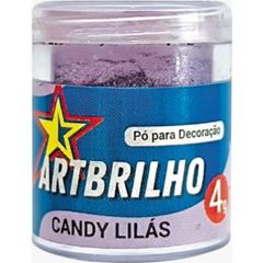 PO P/ DECORACAO CANDY LILAS ART BRILHO 4G