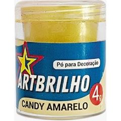 PO P/ DECORACAO CANDY AMARELO ART BRILHO 4G
