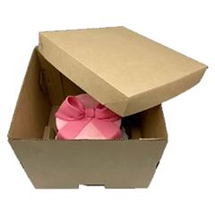 CX TRANSPORTE TORTA 26X22 KRAFT EMPORIO BOX C/5