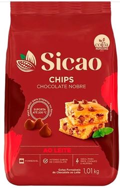 CHOCOLATE AO LEITE CHIPS SICAO 1,01KG 