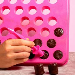 PLACA PORCIONADORA ROSA BRILHANTE 2PC