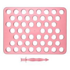 PLACA PORCIONADORA ROSA BRILHANTE 2PC